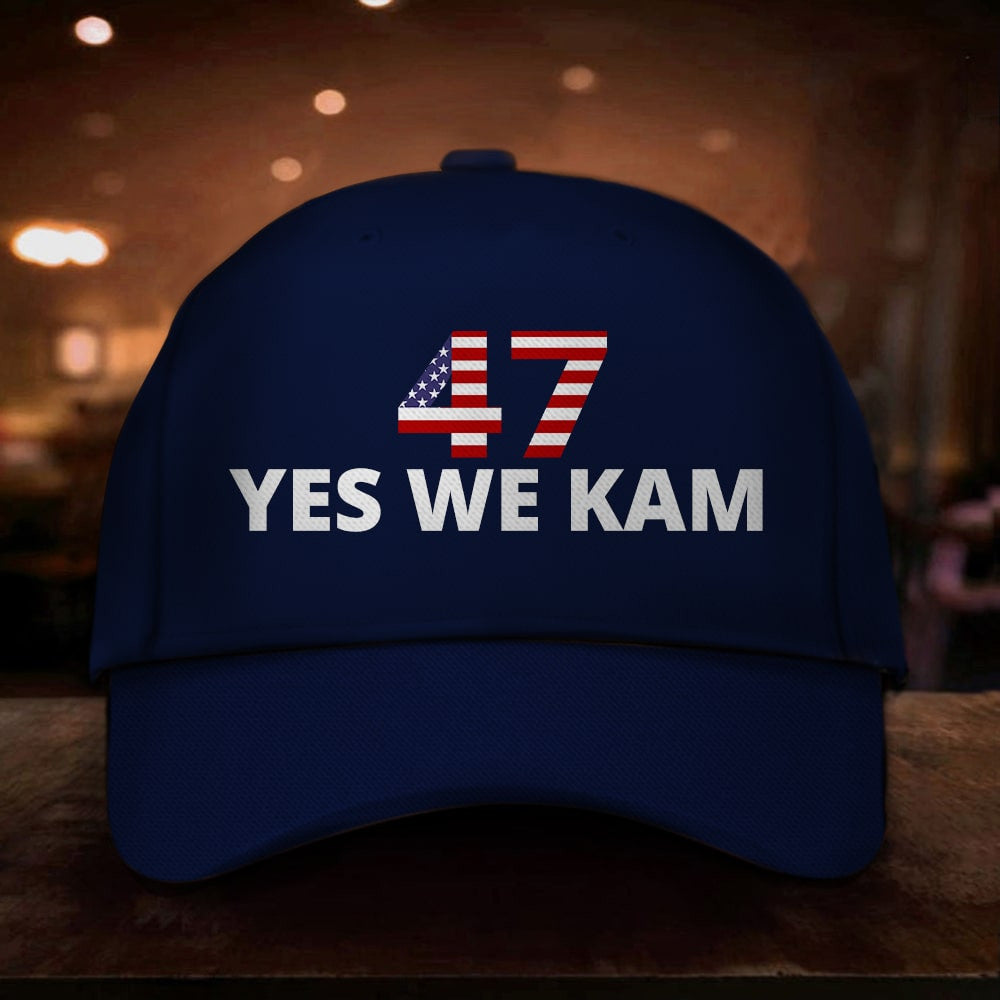 47 Yes We Kam Hat Kamala Harris For President 47 Democrat Hat Gifts For Dad
