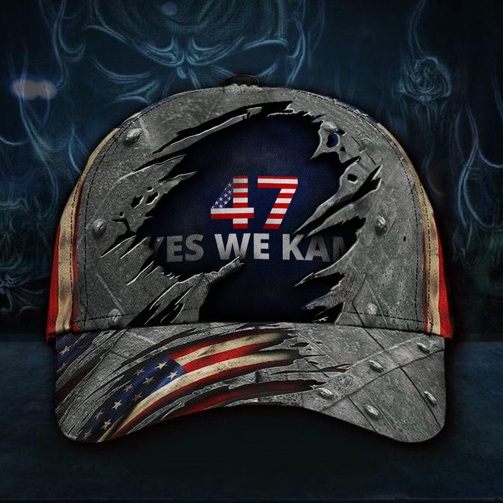 47 Yes We Kam Hat President Kamala Harris 2024 Vintage Hat Gifts For Supporters